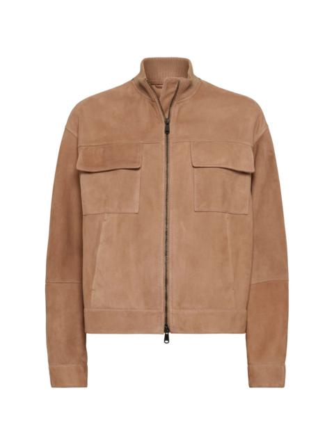 Brunello Cucinelli Brown Jackets - Leather Jackets Women