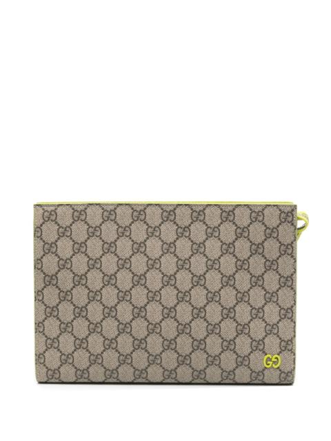 GUCCI Gucci Small GG Canvas Clutch Bag