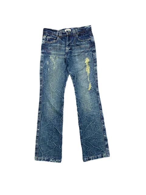 Other Designers Japanese Brand - BEACH SOUND Gold Stitch Denim Flare Jeans