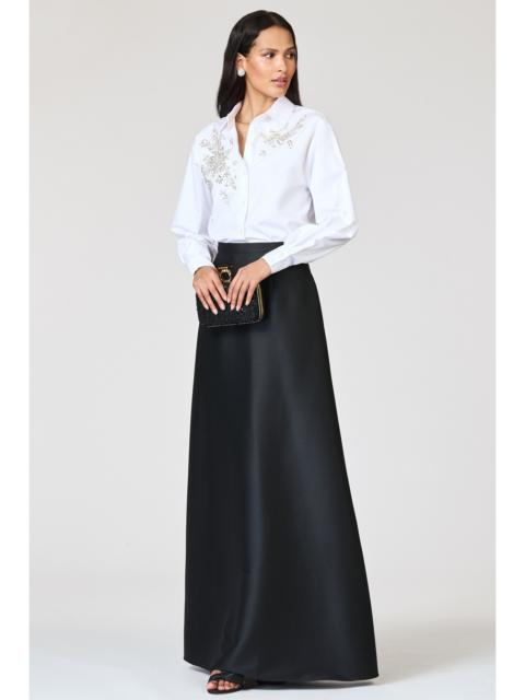 SACHIN & BABI EMBELLISHED TATIA TOP - WHITE