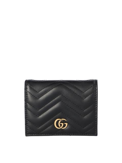 GUCCI Gucci GG Marmont Leather Card Case