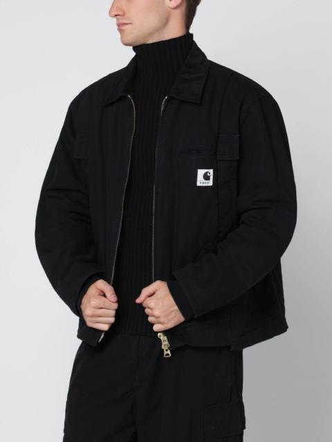 sacai Black cotton zip jacket