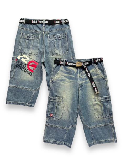 Other Designers Ecko Unltd. - 🔥Vintage ECKO Hip-Hop Skate Denim Cargo Shorts With Belt