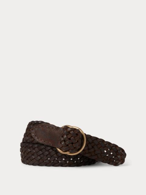 RRL by Ralph Lauren Braided Leather Belt