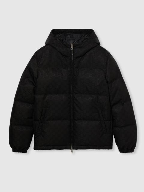 GUCCI GG nylon canvas down jacket
