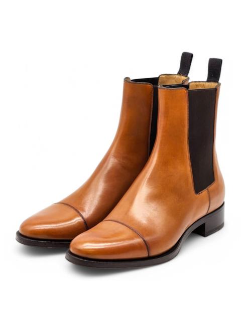 Christian Louboutin Antonio Chelsea Leather Boots - Brown - EU 42 / US 9 $1350