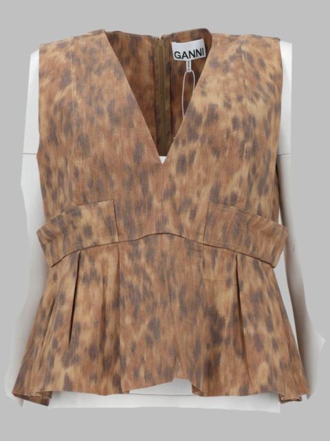 GANNI Ganni Women Blusa In Cotone Con Stampa