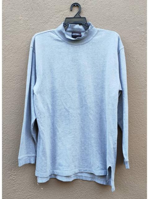 Other Designers Racing - Vintage Lucky Strike Blanc Turtleneck Long Sleeve T