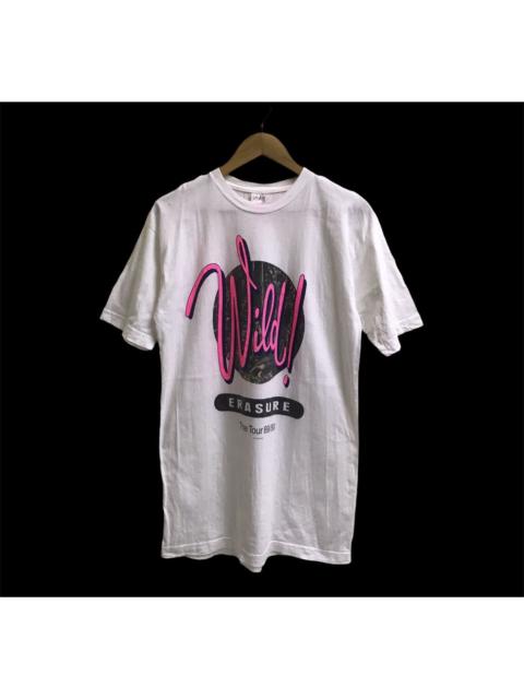 Other Designers Band Tees - Vintage Erasure The Wild 89/90 Tour Music Concert T-Shirt