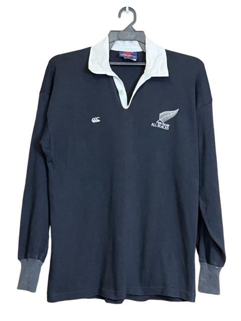 Other Designers Canterbury of New Zealand - NICE💥VINTAGE CANTERBURY ALL BLACK RUGBY L/S SHIRT