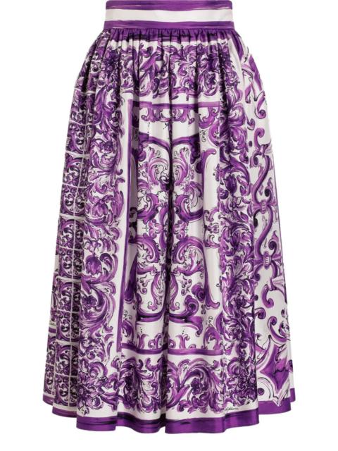 Dolce & Gabbana Dolce & Gabbana Women Silk Midi Skirt