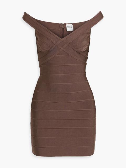 Other Designers Rachel off-the-shoulder bandage mini dress