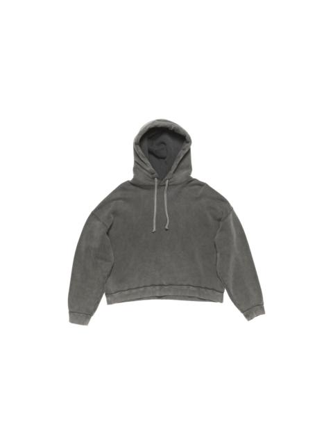 Acne Studios HOODED SWEATER LOGO PATCH (FADED BLACK)