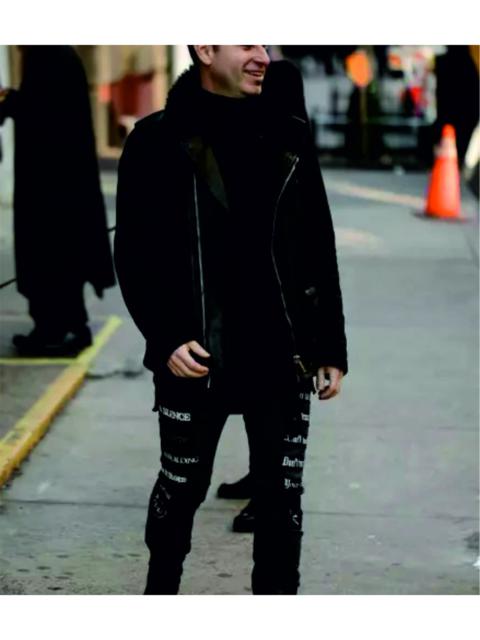 Rick Owens NEW! Fur collar & nylon sleeves STOOGES from PLINTH