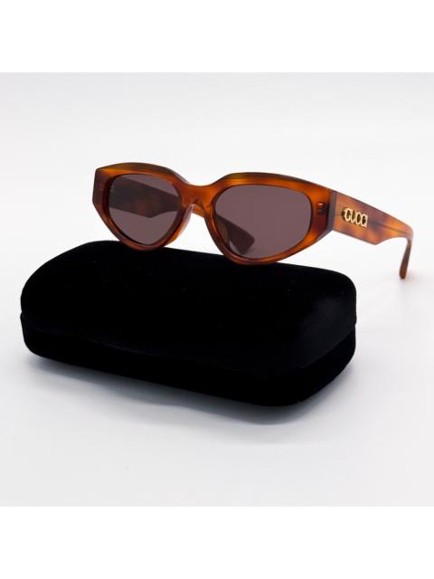 GUCCI New Gucci Havana Brown GG1845SA 002 Women Sunglasses
