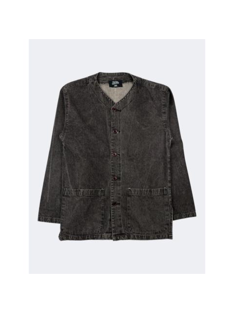 Jean Paul Gaultier 1990's Maille Collarless Chore Denim Jacket