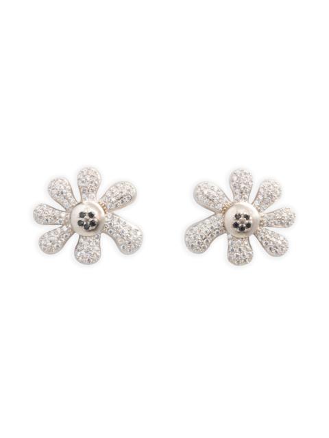 Collina Strada CRYSTAL CLEAR PAVE HAPPY BLOSSOM EARRING