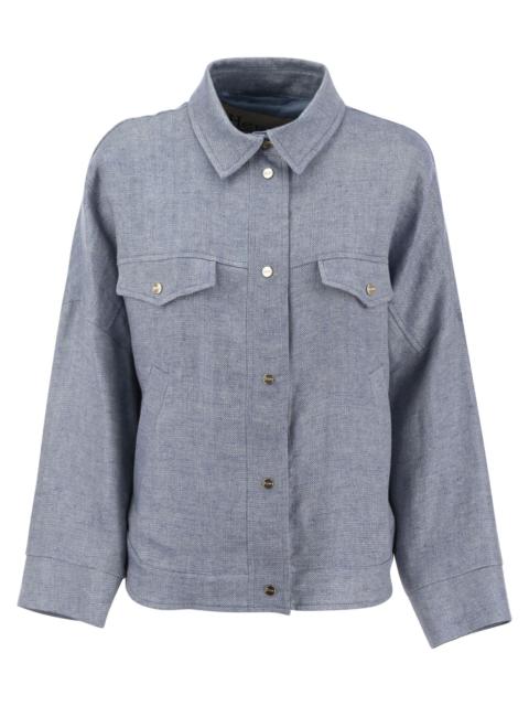 Herno Linen Shirt Cut Jacket