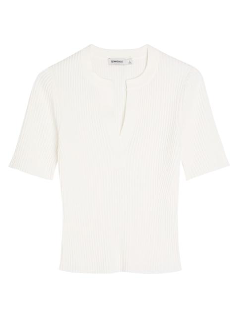 SIMKHAI Simkhai Miley Ribbed Knit top