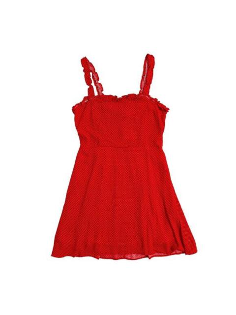 Other Designers Red Polka Dot Dress Strappy Ruffles Le Lis Mini A line SZ S NWT