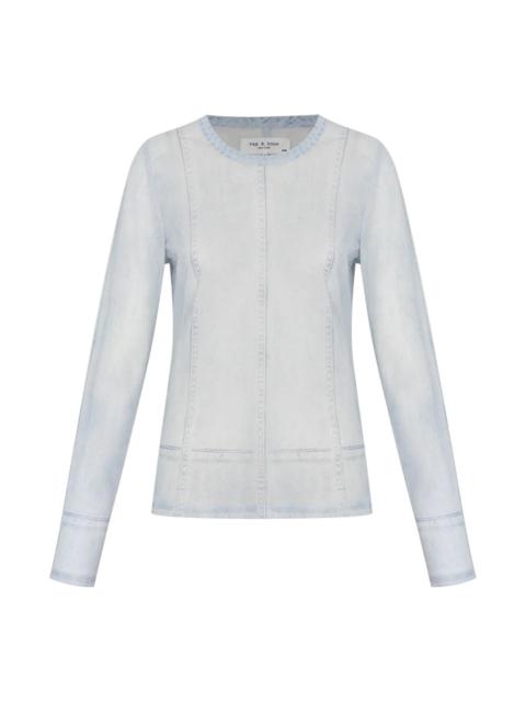 rag & bone Miramar Mesh Long Sleeve Tee