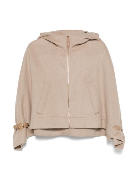 Max Mara Wool hooded cape