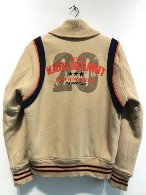 Other Designers Vintage - Kart Helmut Big Logo Varsity Jacket