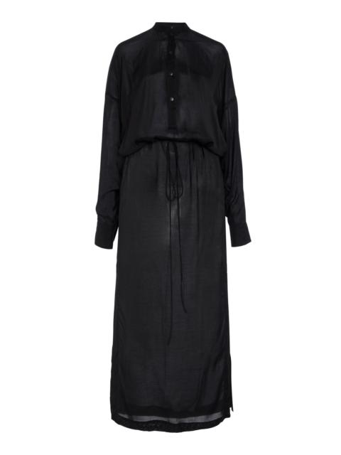 BONDI BORN Cremona Gauze Maxi Dress black