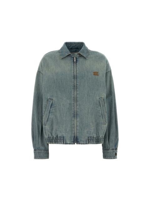 Miu Miu MIU MIU Denim Jacket New & Authentic (Women's size:46;)