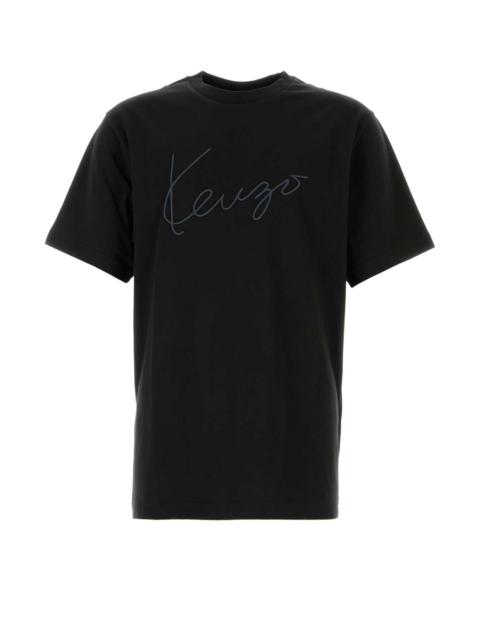 KENZO Kenzo Men Black Cotton T-Shirt
