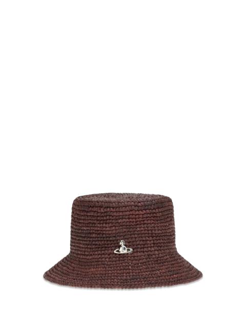 Vivienne Westwood Vivienne Westwood Orb Raffia Bucket Hat