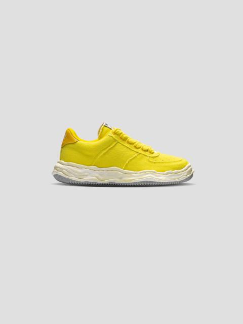 Maison MIHARAYASUHIRO WAYNE LOW TOP CANVAS SNEAKER - YELLOW