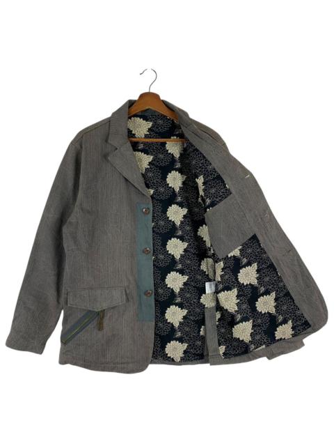 Other Designers VINTAGE JAPANESE BRAND MOTIF FLOWERS CHORE JACKET DENIM