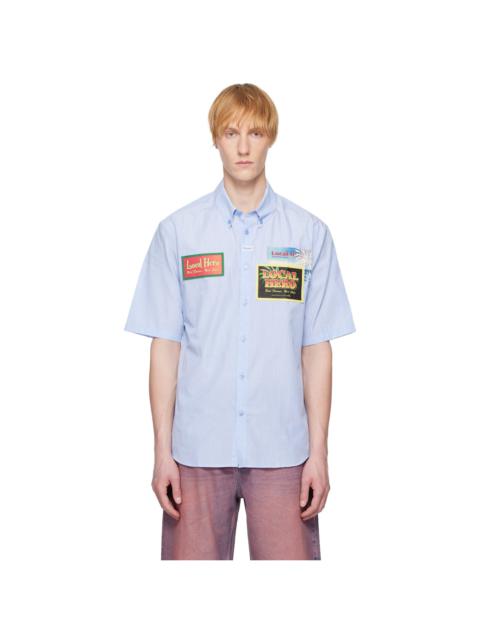 Martine Rose Blue Casual Shirt