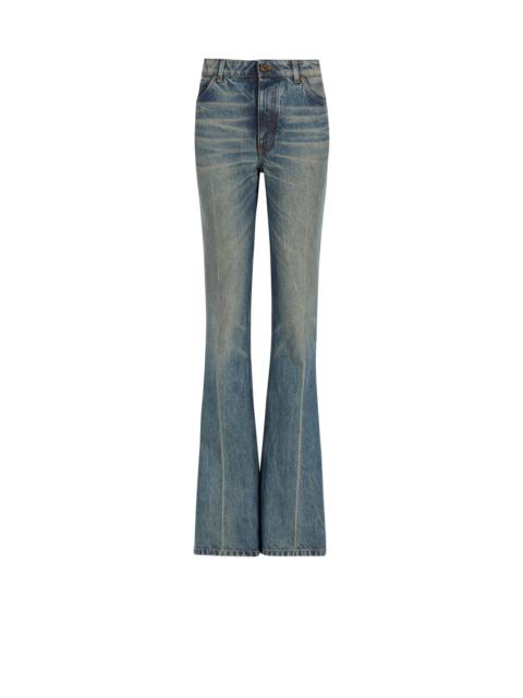 Balmain Straight-leg faded denim jeans