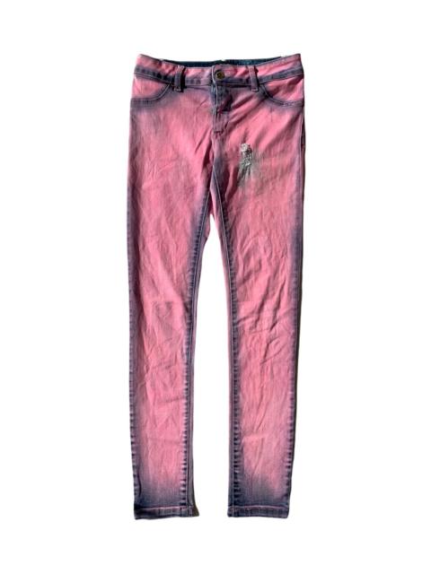 Other Designers Just Cavalli - Just Cavalli Distressed Crazy Details Pink Denim Pants