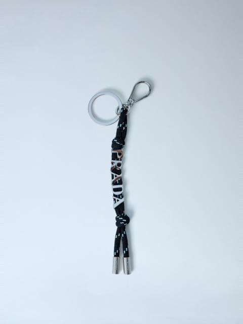 Prada Logo Embellished Keychain