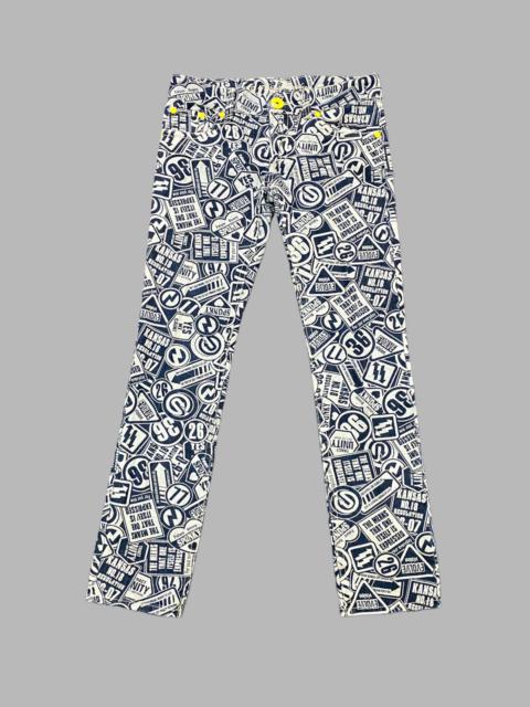 Other Designers Vintage Original Jeans Acid Wash Printed Effect Jeans