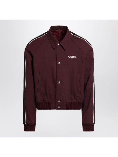 GUCCI Gucci Bomber Bordeaux In Wool Blend Men