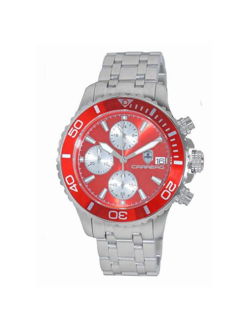 Other Designers Torino Carrero Time Bold - Cx2 Chronograph Red Dial Men's Watch C1S3735RD