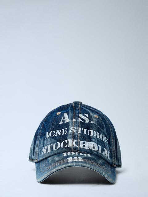Acne Studios Logo Motif Baseball Cap