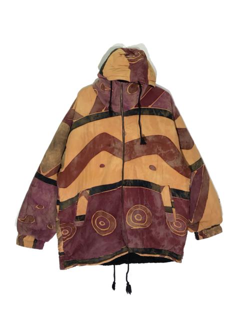 Other Designers Japanese Brand - Yen Boss Patch Work Art Design Rayon Hooded Jackets