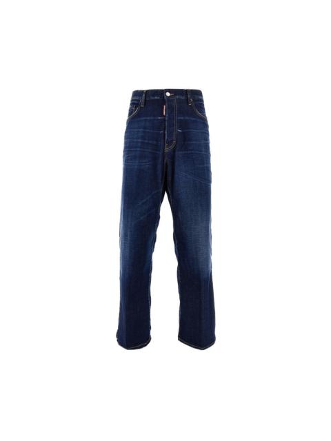 DSQUARED2 DARK CLEAN WASH LOOSE FIT JEANS