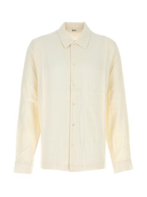 Séfr Ivory crepe Sense shirt