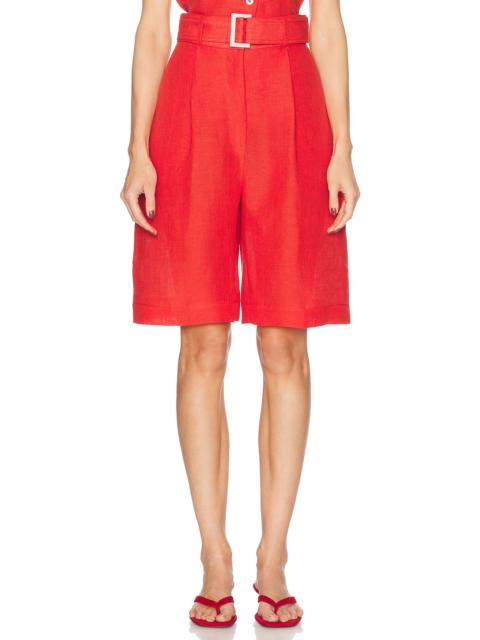 MATTHEW BRUCH Pleated Bermuda Short