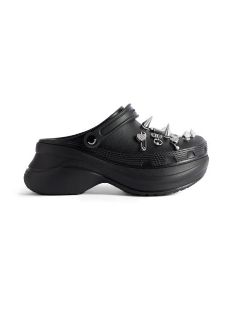 BALENCIAGA Women's Crocs™ Mule Jibbitz™ in Black