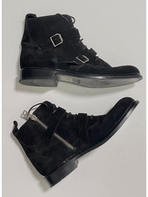 Balmain Balmain | Balmain Suede Buckle Military Boots