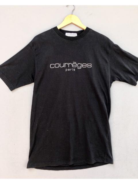 Courreges Homme Embroidery Spellout Tshirt