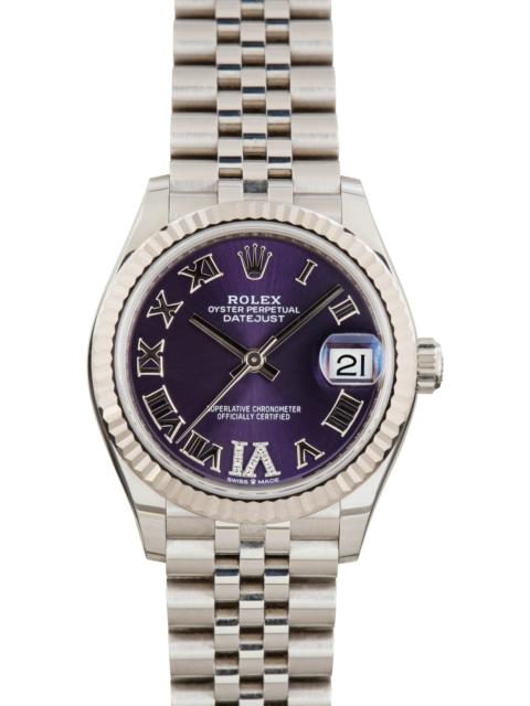 ROLEX Ladies Rolex Datejust 31 Purple Dial 278274