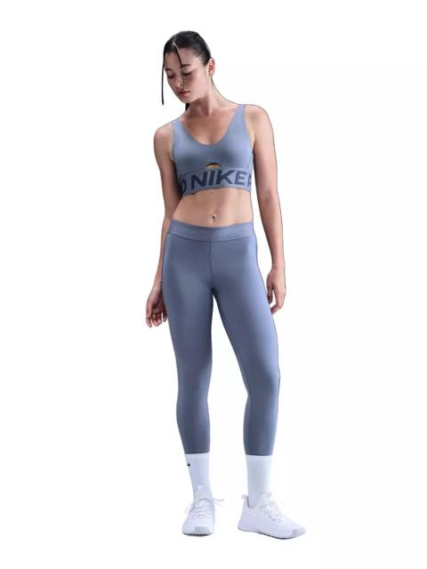 Nike Women's Pro Mid-Rise Full-Length Leggings - Blue